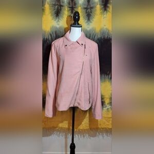 Ann Taylor Blush Pink Asymmetrical Blazer